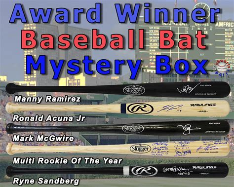 Baseball Award Winner Signed Full Size Bat Mystery Box Series 8