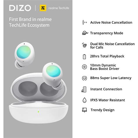 Buy Dizo Gopods Neo Tws Earbuds With Active Noise Cancellation Ipx