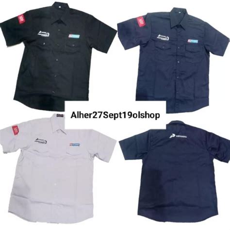 Jual Kemy Pertamina Pertamax Turbo Baju Baju Seragam Spbu Kerja