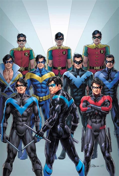 Nightwing Costume Over The Years by GWHH on DeviantArt