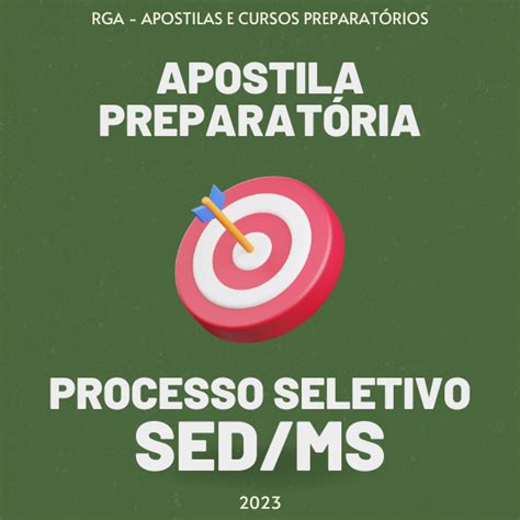 Apostila Preparat Ria Processo Seletivo De Professores Sed Ms