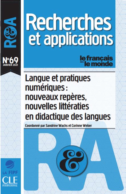 Recherches Et Applications N Fdlm Le Fran Ais Dans Le Monde