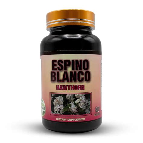 Espino Blanco Hawthorn Suplemento natural de Espino Blanco 90 cápsulas