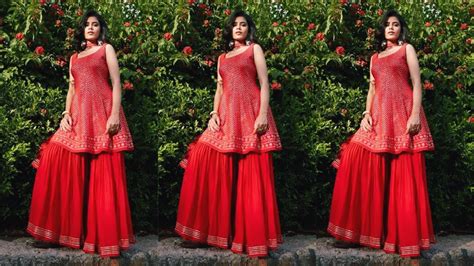 New Model Red Sarara Set Designs 2022 Party Wear Sarara Set Red