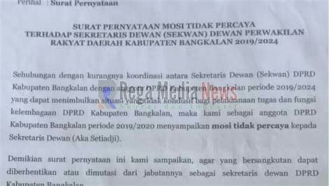 Contoh Surat Mosi Tidak Percaya 47 Koleksi Gambar