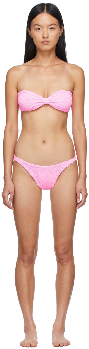 Hunza G Pink Jean Bikini