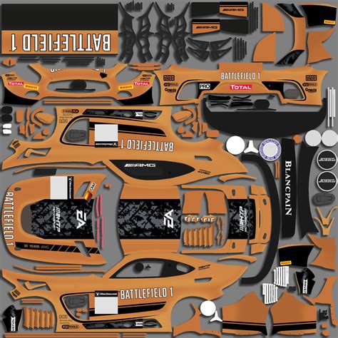 84 Htp Motorsport Battlefield 1 Amg Gt3 By Sergio Hernando Trading