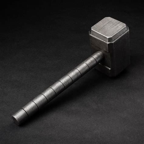 Thors Hammer Mjölnir” Made Of Solid Damascus Steel Us Today News