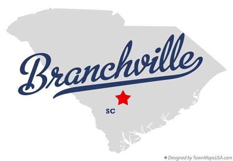 Map of Branchville, SC, South Carolina