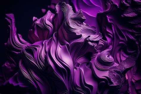 Premium Photo | Purple wallpaper with a purple background and a swirly ...