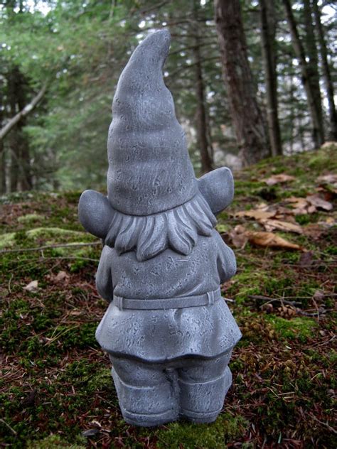 Gnome Statue Gardening Gnome Gnomes For Garden Concrete Etsy