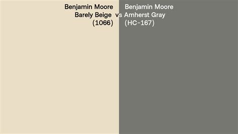 Benjamin Moore Barely Beige Vs Amherst Gray Side By Side Comparison