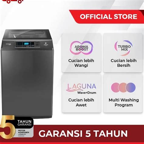 Jual Polytron Mesin Cuci Tabung Zeromatic Laguna Series Hijab Kg