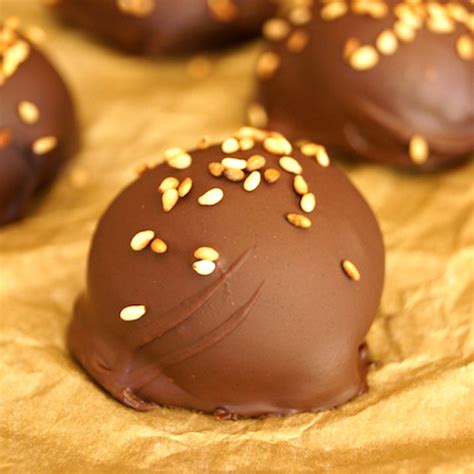 Chocolate Sesame Truffle Recipe Cooking On The Weekends