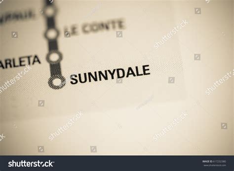 Sunnydale Station San Francisco Metro Map Stock Photo 617232380 ...