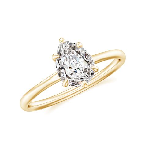 wedding rings for pear shaped diamond 5