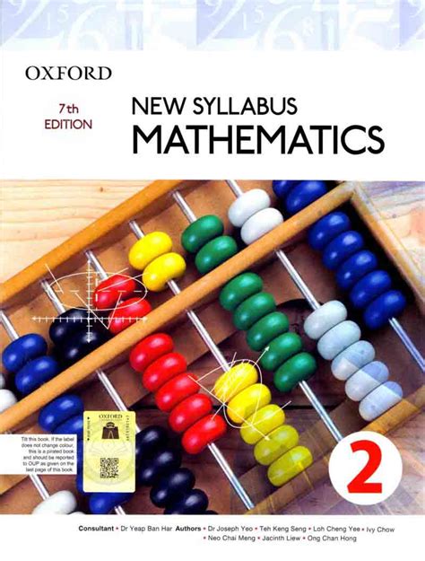 Oxford New Syllabus Mathematics 7th Edition Book 2 Joseph