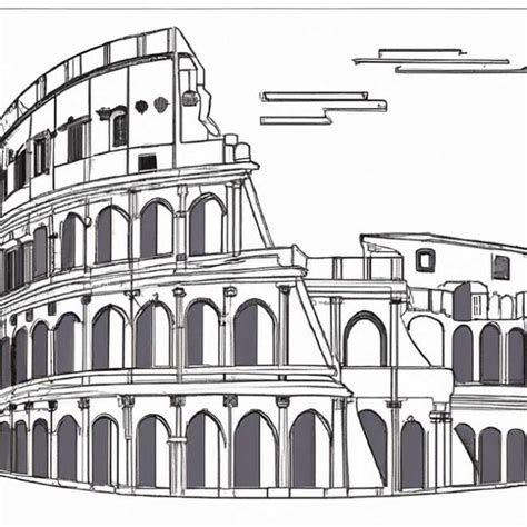 Desenhos De Coliseu Para Imprimir E Colorir Pintar