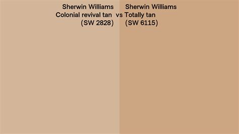 Sherwin Williams Colonial Revival Tan Vs Totally Tan Side By Side