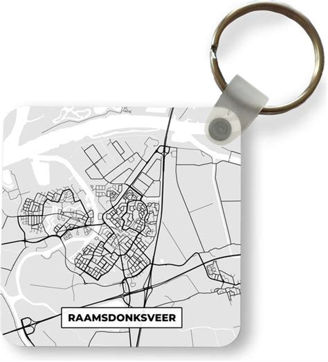 Sleutelhanger Uitdeelcadeautjes Stadskaart Raamsdonksveer