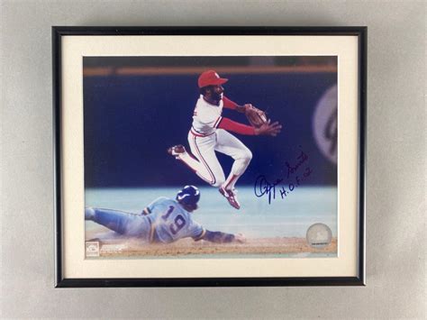 At Auction Ozzie Smith Signed Photo With Inscription And Ticket