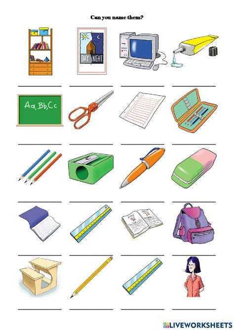 school   interactive worksheets
