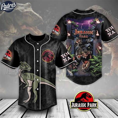 Custom Movie Jurassic Park Baseball Jersey Padres Jersey Oasis Elevate Your Baseball Style Game