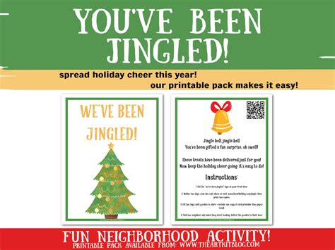 Youve Been Jingled Fun Christmas Activity Printable The Art Kit