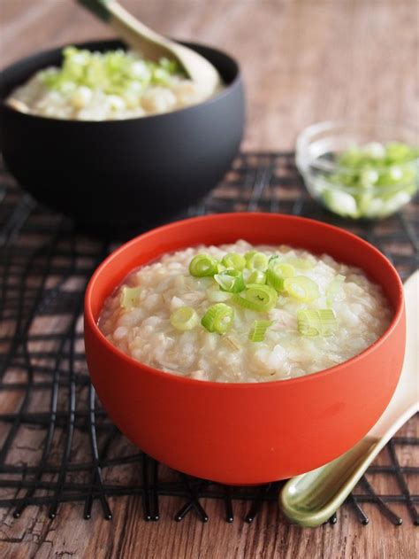 chicken  ginger congee rice porridge  worktop recipe rice