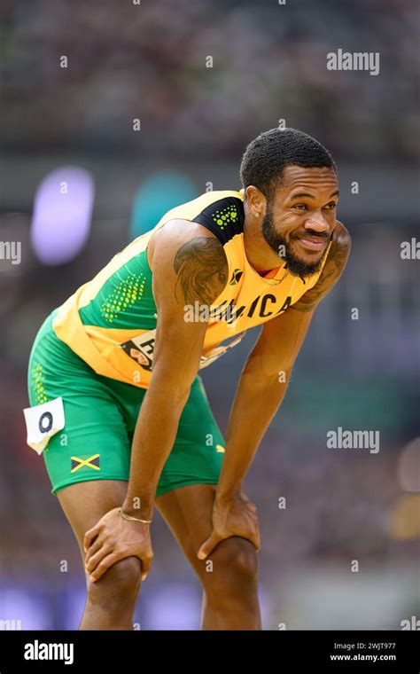 Andrew HUDSON Participating In The 200 Meters Hurdles At The World