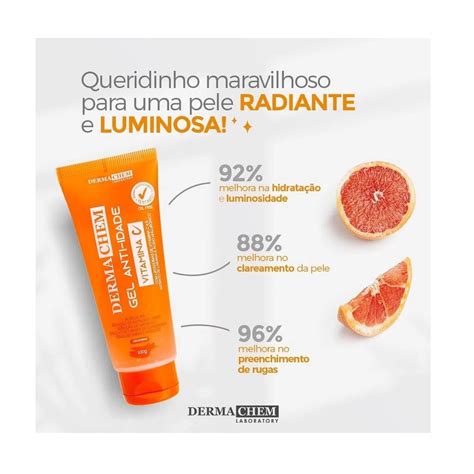 Gel Facial Anti Idade Lipossomas Vitamina C Dermachem G D