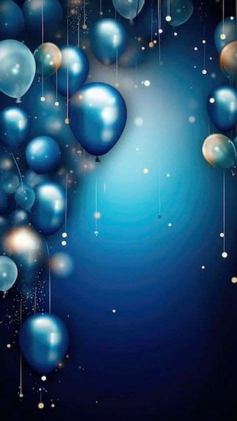 Fondo Azul De Cumpleaños