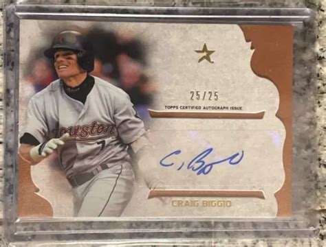 Craig Biggio Topps Supreme Autografo Astros Ebay