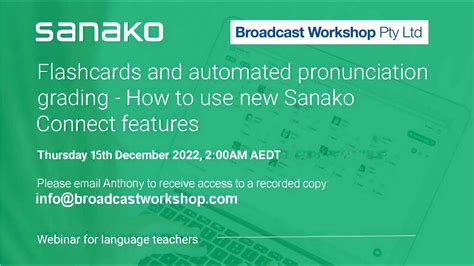 Flashcards Automated Pronunciation Tasks How To Use Sanako Connect