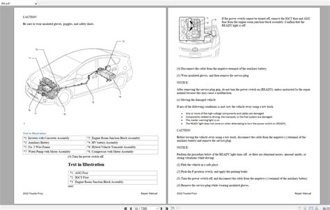 Toyota Prius Electrical Wiring Diagram Repair Manual Auto