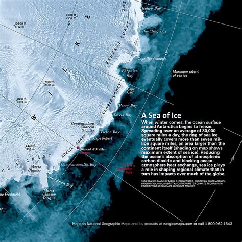 Wall map - Antarctica, Satellite View - 77 x 52 cm | National Geograph ...