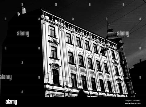 Beautiful Riga city architecture with old buildings Stock Photo - Alamy