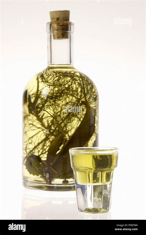 Licor de hierbas Herbes Dolces Mallorca Baleares España Stock Photo