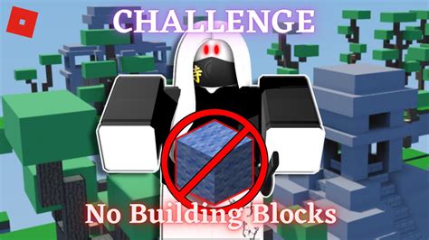 Roblox No Blocks Challenge In Bedwars Youtube