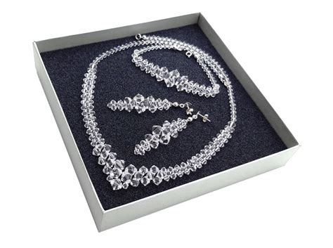 komplet SWAROVSKI elements ślubny SREBRO kryształy 9452981006 Allegro pl