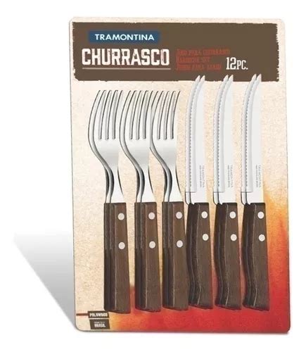 Juego Cubiertos Para Asado 12 Piezas Churrasco Tramontina Cuotas