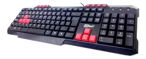 Teclado Gamer Multim Dia Usb Abnt Teclas Atalhos Tech Cor De