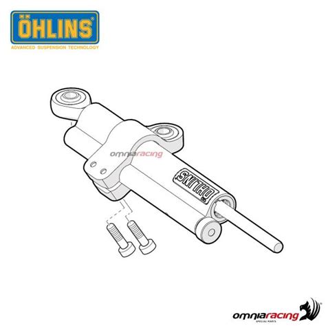Linear Steering Damper Ohlins Sd 001 with Fitting Kit for Kawasaki