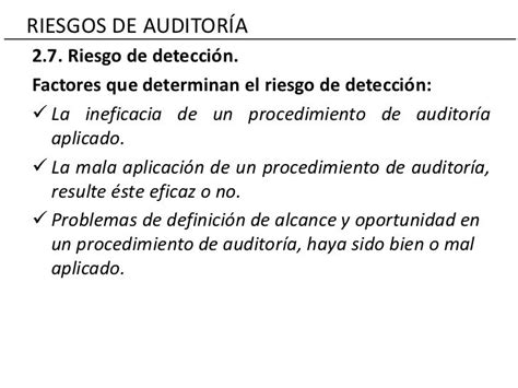 Riesgos De Auditoría