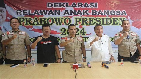 Organisasi Relawan Anak Bangsa Deklarasikan Prabowo Subianto Sebagai