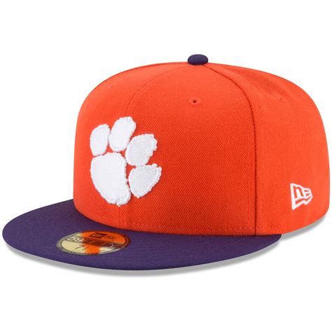 New Era Clemson Tigers Orange Basic 59fifty Fitted Hat