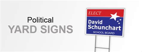 Political Lawn Signs | Election Campaign Lawn Signs