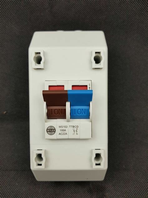 Wylex 100a 2 Pole Mains Switch Isolator With Enclosure Nspe 6391nr Ebay