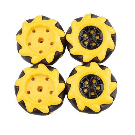 Yellow Mcnamum Wheel Mm K Pcs Set Compatible With Mm Couplings