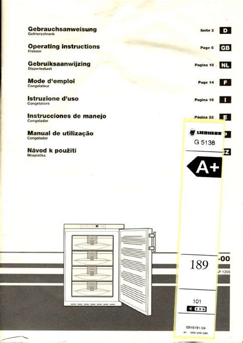 Notice congélateur LIEBHERR G 5138 Trouver une solution à un problème